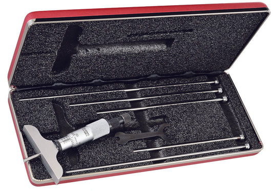 Micrometer Depth Gage 0-6" Range 2-1/2" Base
