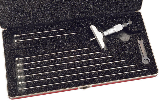 Micrometer Depth Gage 0-9" Range 2-1/2" Base