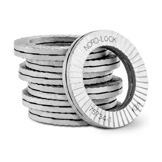 Wedge Locking Washer, Carbon Steel, Zinc flake coated through hard M64, 2-1/2"