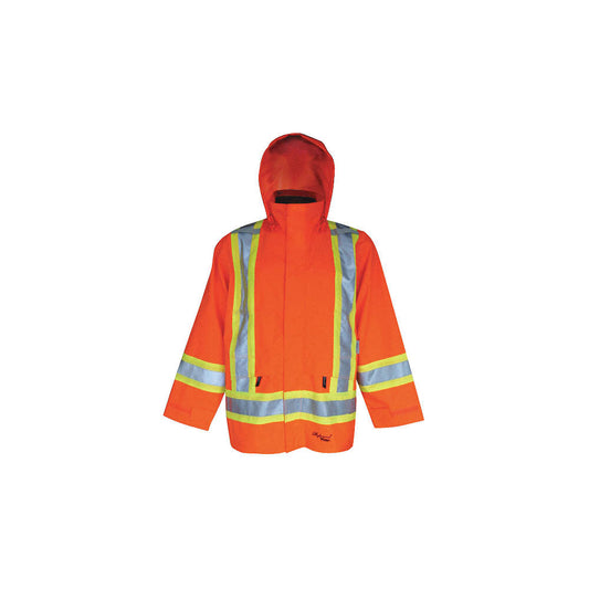 Veste réfléchissante haute visibilité 300D 3 en 1 Viking Professional Trilobal Ripstop, orange, polyester, S