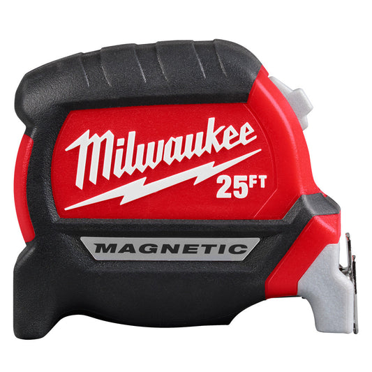 25ft Electrician ft. S Compact Wide Blade Magnetic Tape Measure