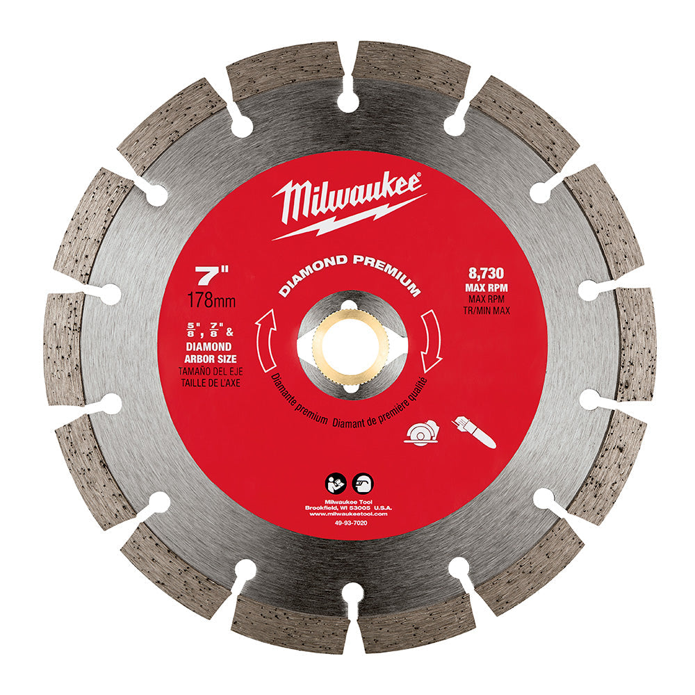 Diamond Premium Segmented 7" Blade