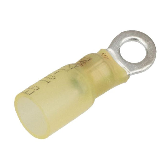 Ring crimp/shrink terminal wire 12-10ga stud no10 25/pk