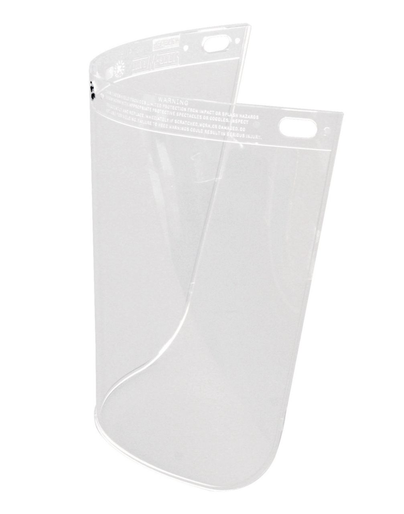 Honeywell Fibre-Metal® 9 3/4" X 19" X .06" Dark Green Propionate Extended View Faceshield