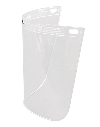 Honeywell Fibre-Metal® 9 3/4" X 19" X .06" Dark Green Propionate Extended View Faceshield