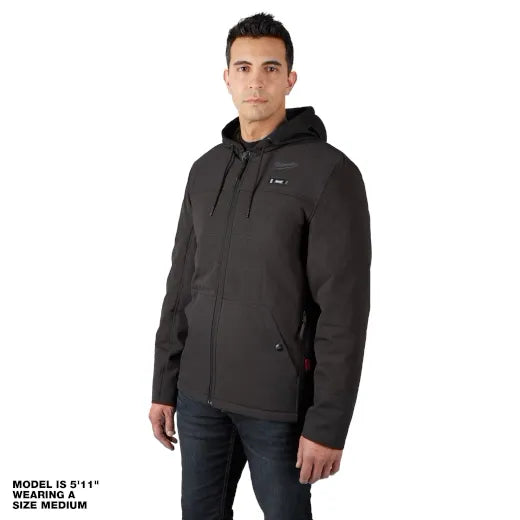 M12™ Heated Axis™ Hooded Jacket, Black, Sz: L M12 12V Li-Ion Cordless 3.0Ah Battery pack