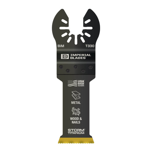 Imperial Blades Iboat330-1 One Fit™ 1-1/8" Storm Titanium Metal Blade, 1pc