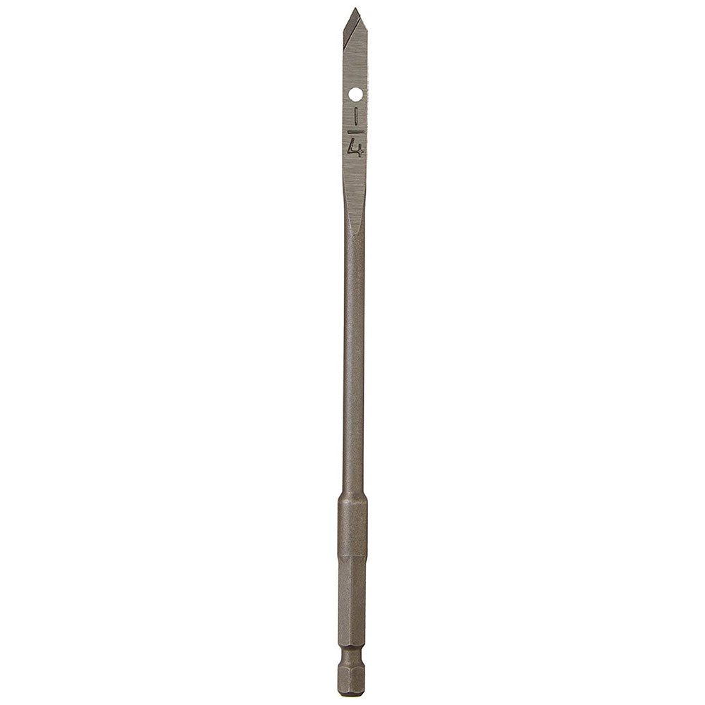 Flat Boring Bit 1/4 In x 6 In