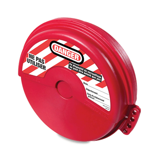 Rotating Gate Valve Lockout, 4in-6-1/2in (10.2cm-16.5cm) Diameter Handles
