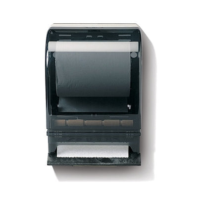 Distributrice noire pour rouleau de papier essuie-mains