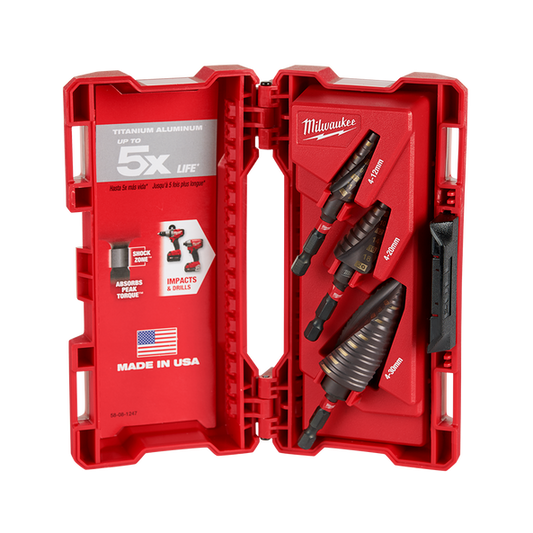 Shockwave™ Metric Step Bit 3 Piece Set