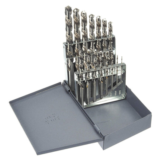 Chicago-Latrobe, jeu de 15 forets courts de 118°, oxyde de vapeur, HSS, 150L 1/16"-1/2"x1/32"