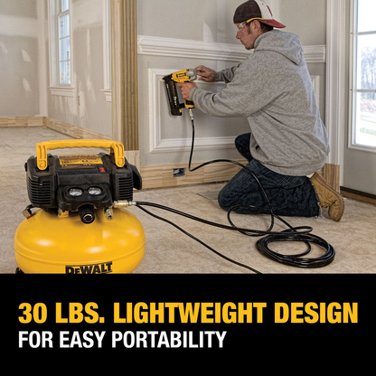DEWALT Pancake Air Compressor, 6 Gallon, 165 Psi