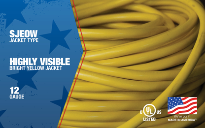 1688SW0002 - 12/3 Heavy-Duty 15-Amp SJEOOW Cold Weather Cord 50-Feet