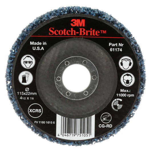 Scotch-Brite™ Clean and Strip GP Disc, CRS, 4.53 in x 5.59 in (11.5 cm x 2.2 cm), 10/cs