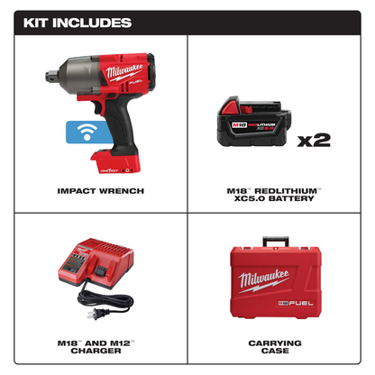 M18 Fuel One-Key Impact Wrench 3/4in Friction Ring Kit