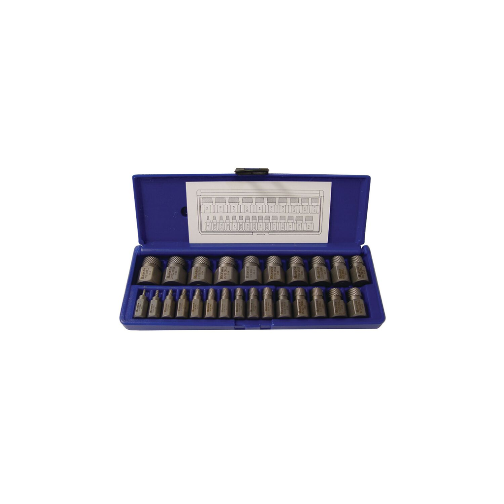 IRWIN Hex Head Multi-Spline Screw Extractors 532 Series Plastic Case Sets