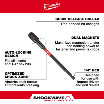 SHOCKWAVE™ Impact Duty 6" Locking Bit Holder