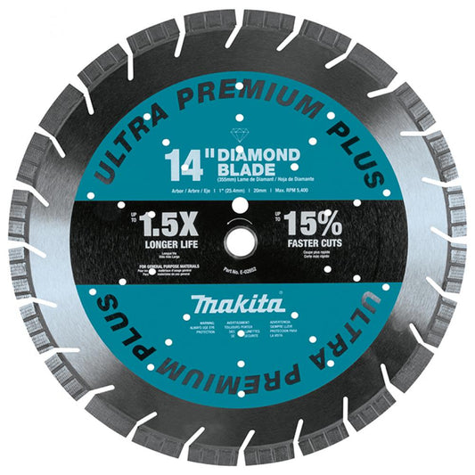 Makita B-69674 14" Segmented Diamond Blade - Dual Purpose
