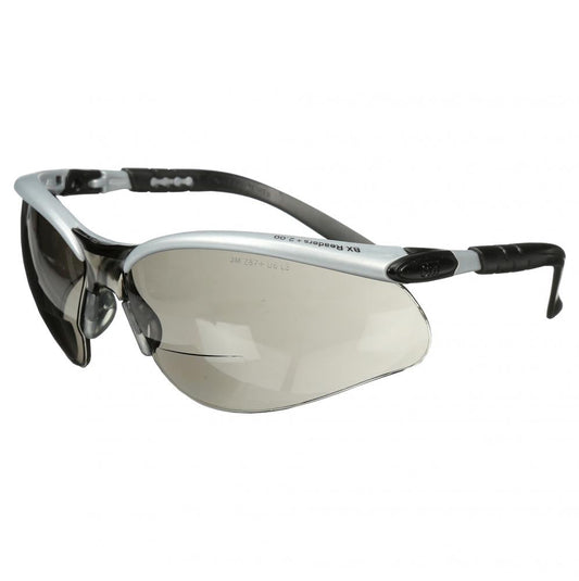 Lunettes de protection 3M™ BX Reader, 11379-00000-20, verres gris, monture argentée, dioptrie +2,5