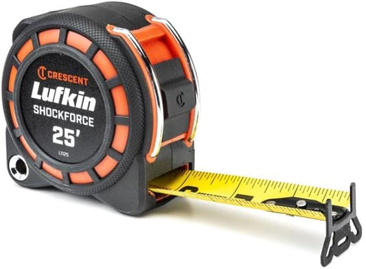 Le ruban de mesure et d'agencement Lufkin L1125 est un outil durable et fiable pour tous vos besoins de mesure. Idéal pour les projets de rénovation, de construction et d'agencement, ce ruban présente des marquages '‹'‹clairs et faciles à lire pour d