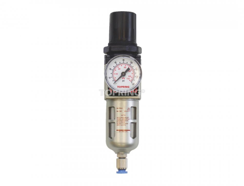 Filtre régulateur 5 microns 5 à 125 PSI 1/4 po. (F) NPT S51, modèle Airflo 200
