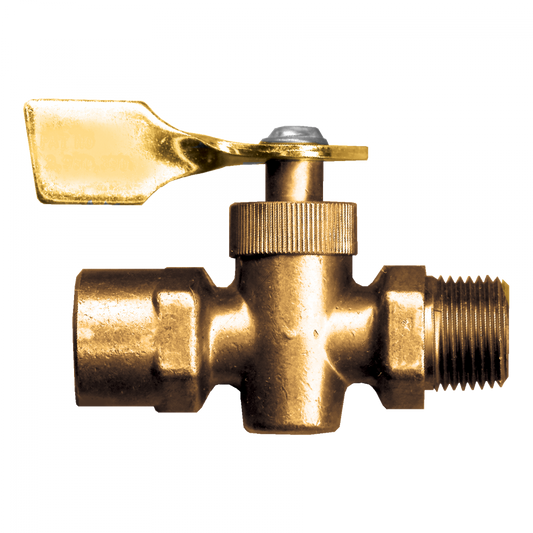 FPT \ MPT Closed Bottom, Brass, 1/8 Male Pipe