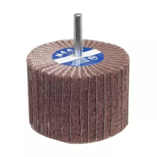 Mounted Flap Wheel - Aluminum Oxide, 120 Grit, 2 in Wheel Diameter