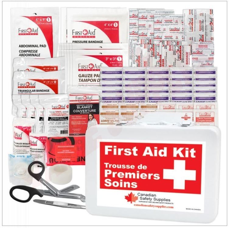 Safe Cross Type 2 Basic Plastic First Aid Kit, 16 Unit, CSA Regulations, Small, 2 - 25 Workers