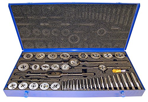 Cle-Line, 45-Piece Tap & Die Set, Bright,  5513 NC-NF PLG