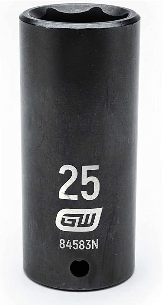 Gearwrench 1/2" Drive 6 Pt. Deep Impact Socket, 25Mm - 84583N