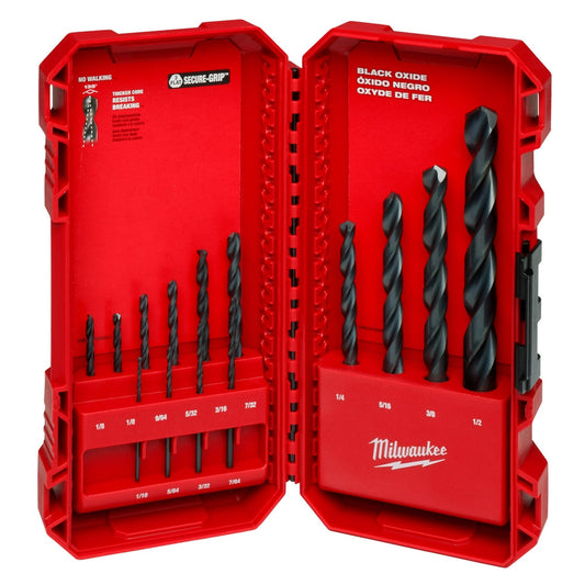Thunderbolt® Black Oxide Drill Bit Set – 14pc