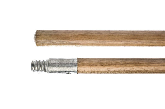 Wooden Handle with Metal Threaded Tip 60'' x 15/16''