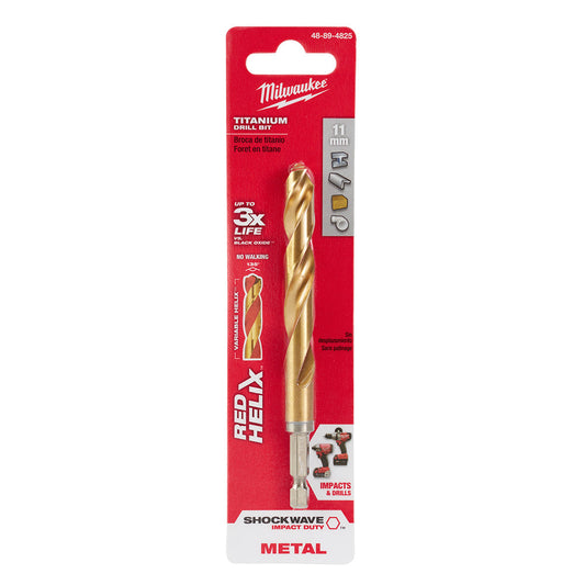 Shockwave™ Red Helix™ Titanium 11mm Metric Drill Bit