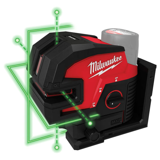 M12™ Green Laser – Cross Line & 4-points
