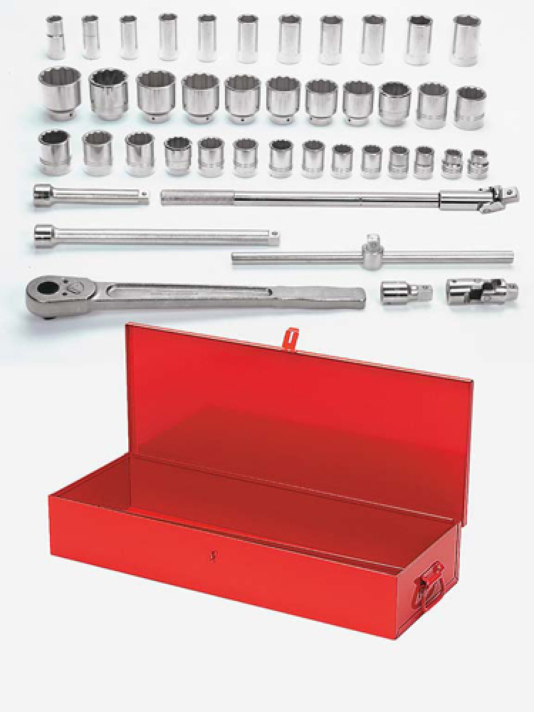 Douille peu profonde SAE 1-5/8" à 12 pans, entraînement 3/4"