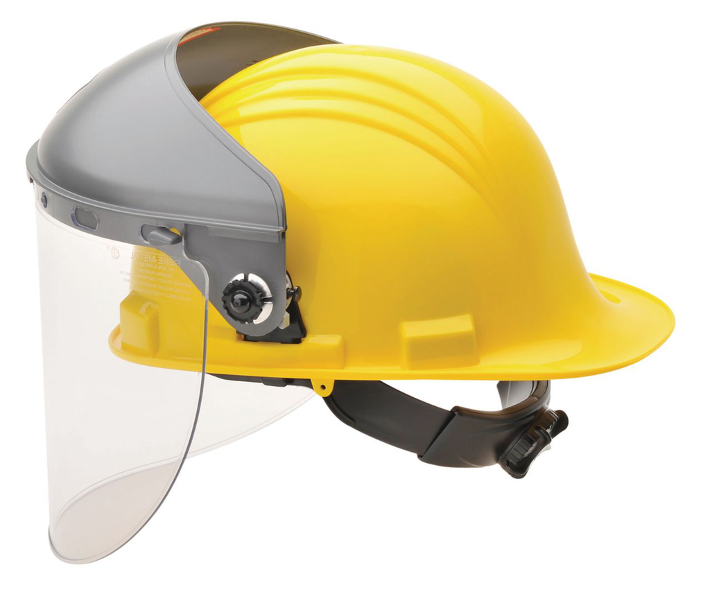 Honeywell Fibre-Metal® 9 3/4" X 19" X .06" Dark Green Propionate Extended View Faceshield