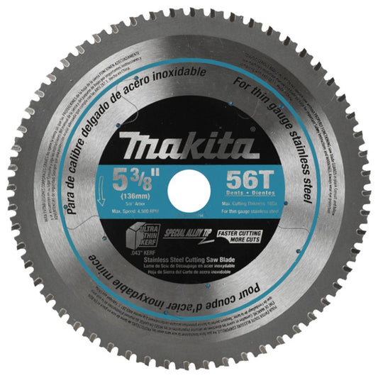 Lame de scie circulaire CT 5-3/8" pour métal et acier inoxydable