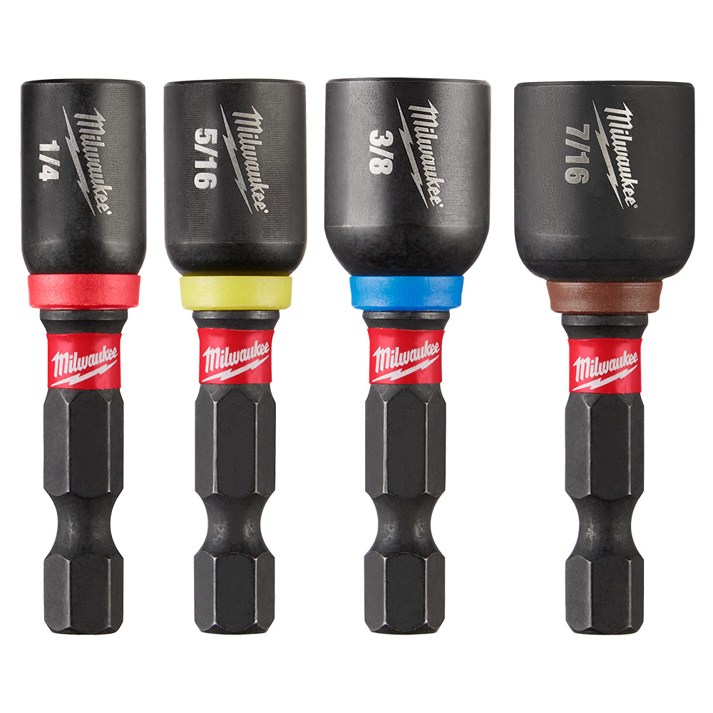 4 PC SHOCKWAVE™ Impact Duty 1-7/8" Magnetic Nut Driver