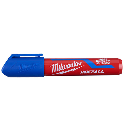 Inkzall™ Large Chisel Tip Blue Marker, 12/PK