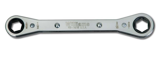 1-1/16 x 1-1/4 Inch 12-Point SAE Double Head Ratcheting Box Wrench