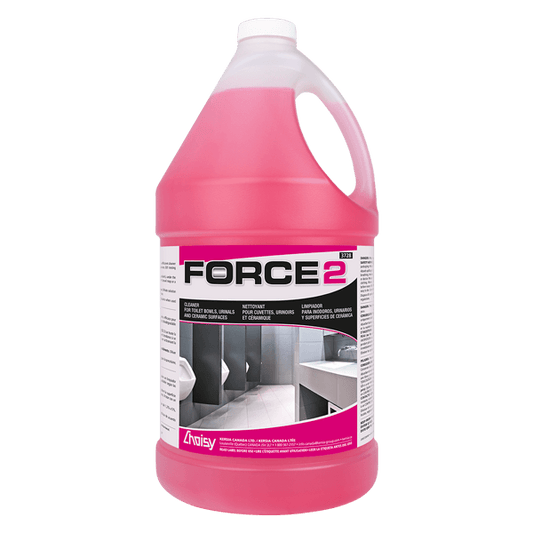 FORCE 2 - Nettoyant pour cuvettes de toilettes, urinoirs et surfaces en céramique, 3728, 3,8 L, 4/cs