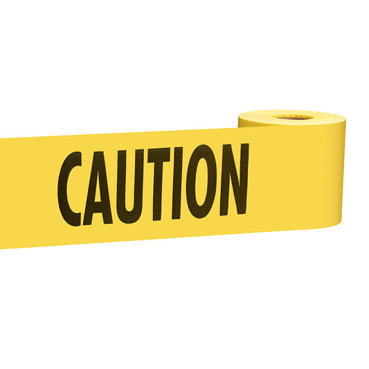 Empire® Barricade Tape-caution, Yellow, 2mm, 3''x 300', 12/PK