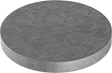 Ceramic Magnet, Magnetized Through Thickness, 3/4" Thick, 3" OD