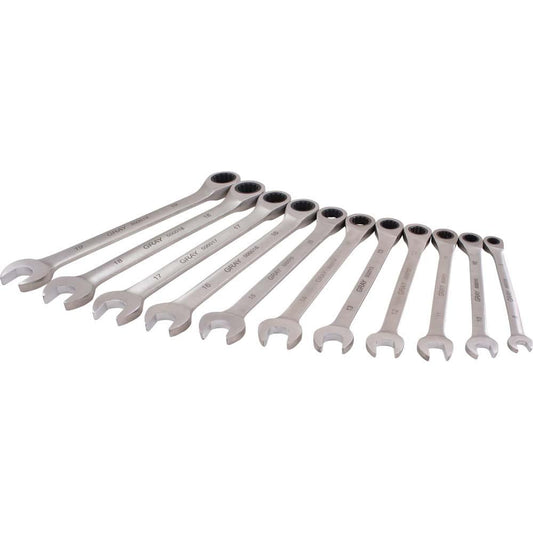 Jeu de clés mixtes fixes Multigear - 11 pièces, métriques