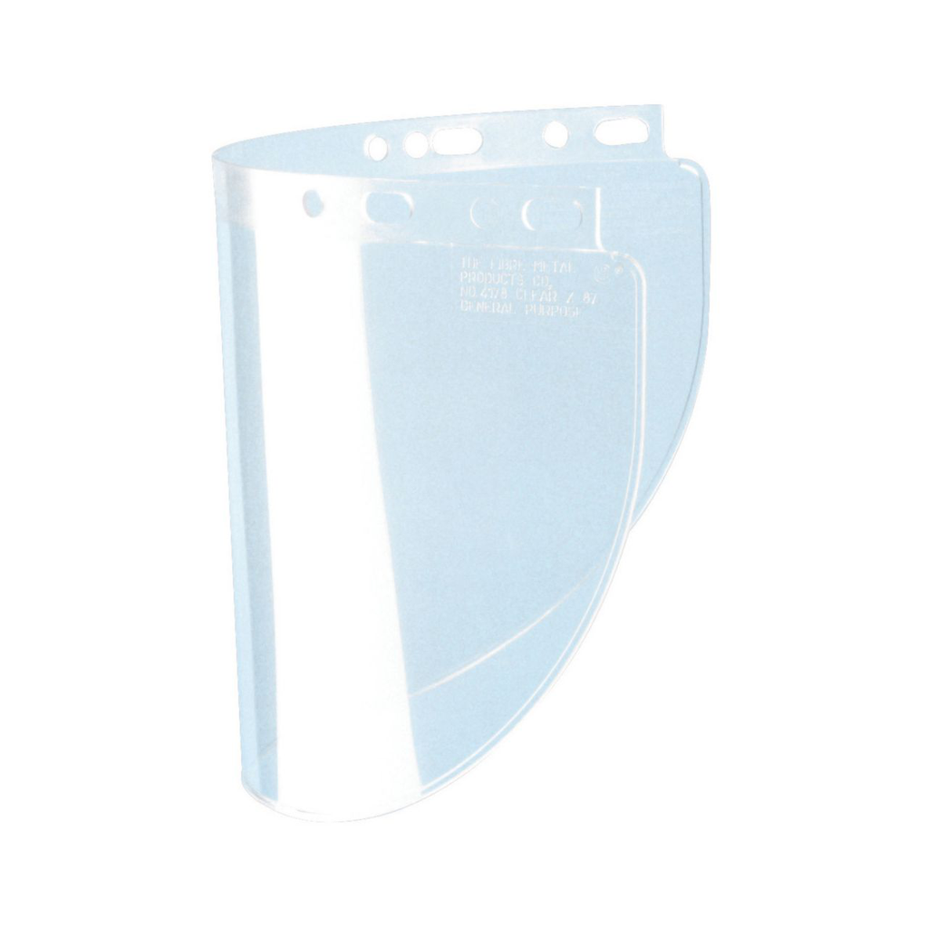 Honeywell Fibre-Metal® 9 3/4" X 19" X .06" Dark Green Propionate Extended View Faceshield