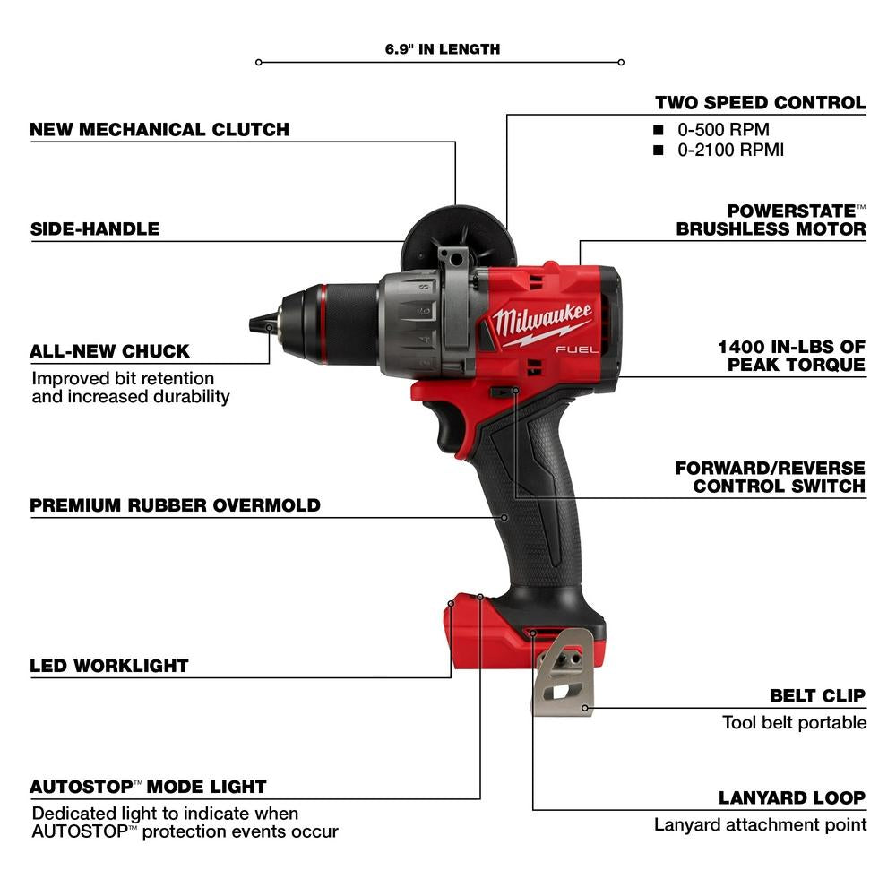 M18™ FUEL 1/2” Hammer Drill Driver