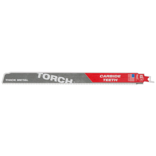 The Torch™ With Carbide Teeth Sawzall® Blade 12" 8tpi 3pk