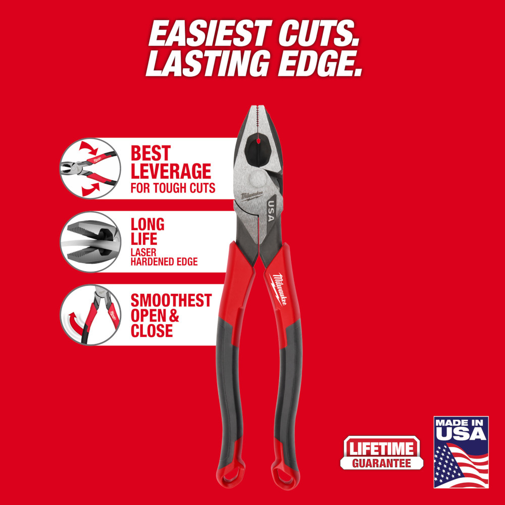 9" Lineman's Comfort Grip Pliers