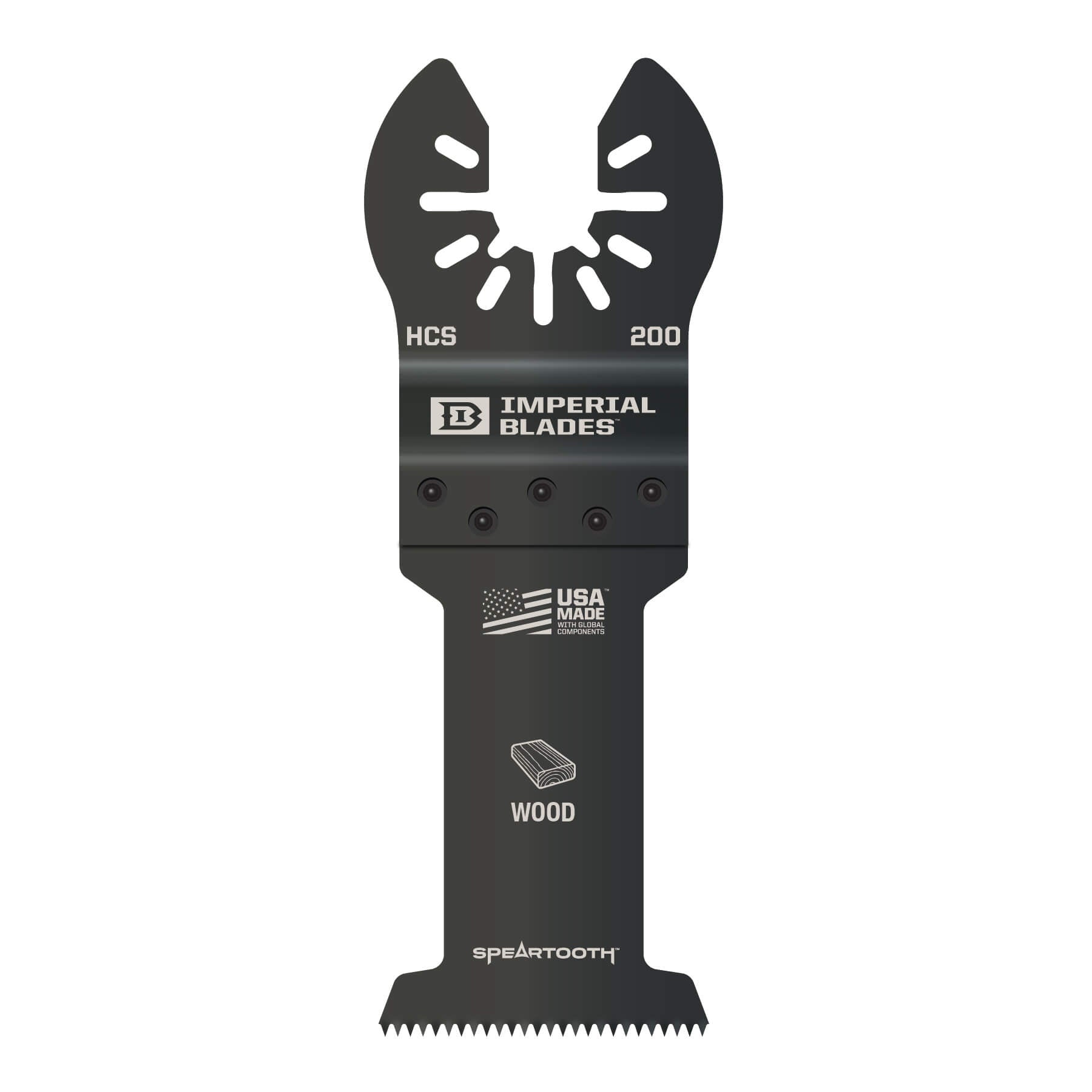 Imperial Blades Iboa200-1 One Fit™ 1-3/8" Speartooth Fast Cut Wood Blade, 1pc